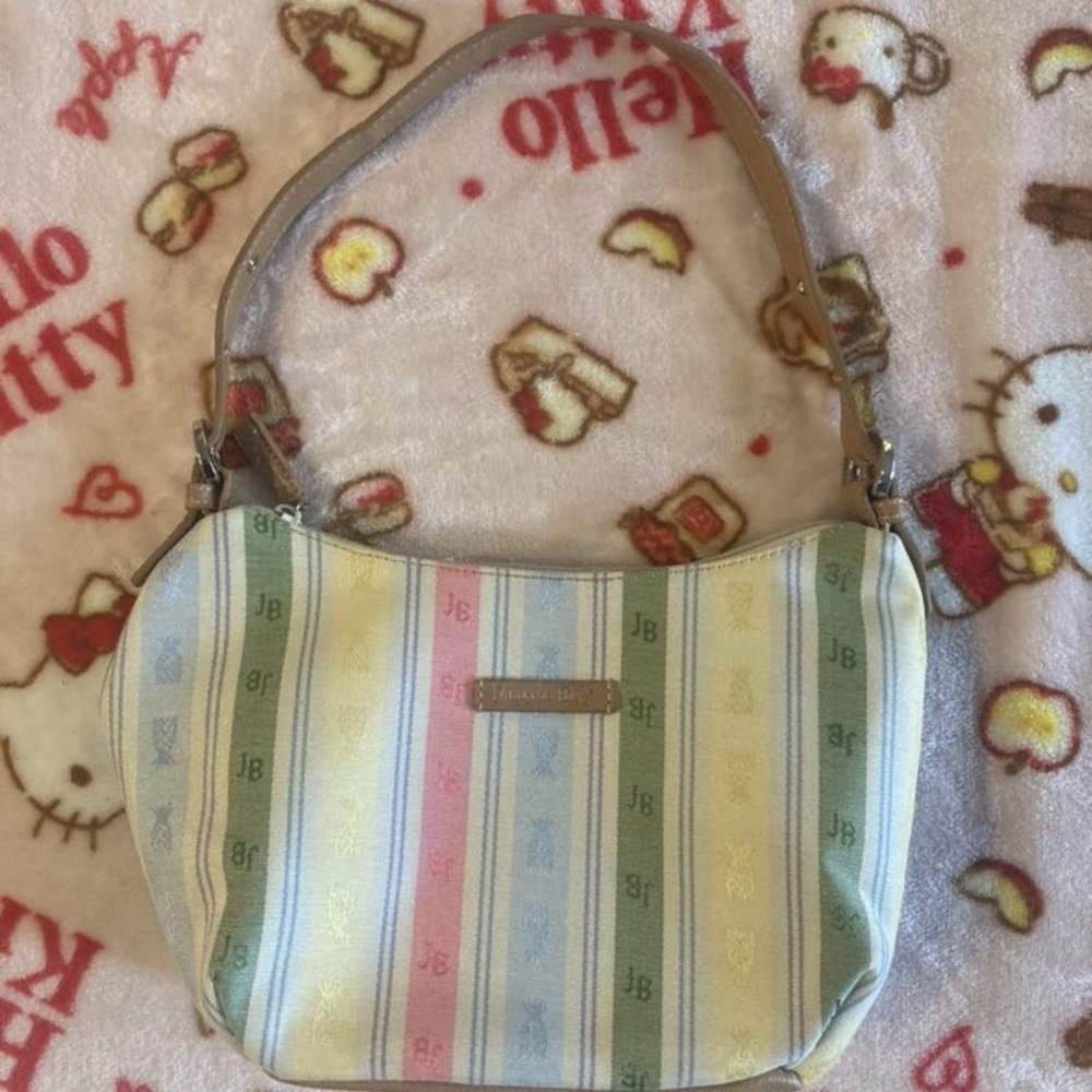 pineapple multi color shoulder purse